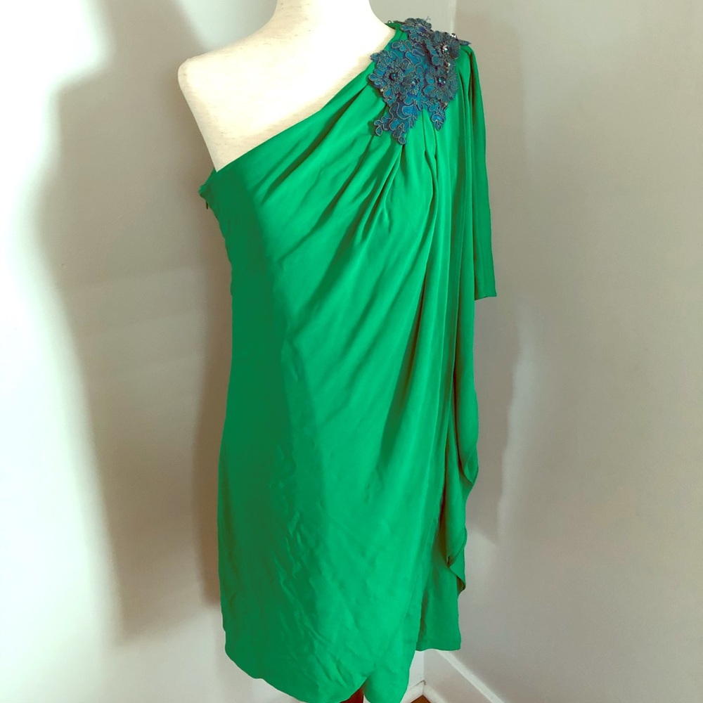 Greecian Green cocktail dress